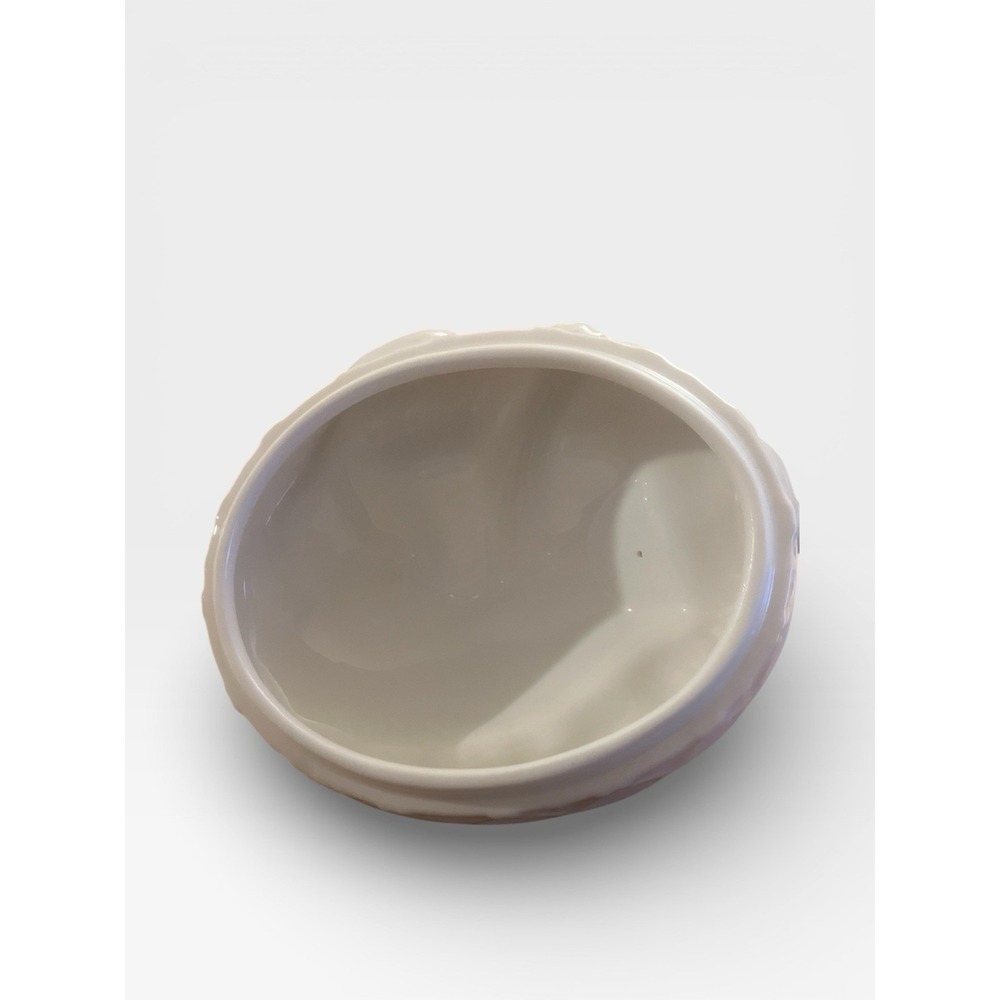 Lenox Butterfly Meadow Kitten Covered Bowl by Louise Le Luyer White Floral 6.5" - Picture 3 of 5